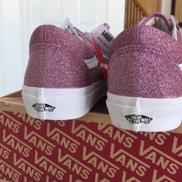 Vans old skool lurex glitter pink sneaker shoes - Picture 7 of 7